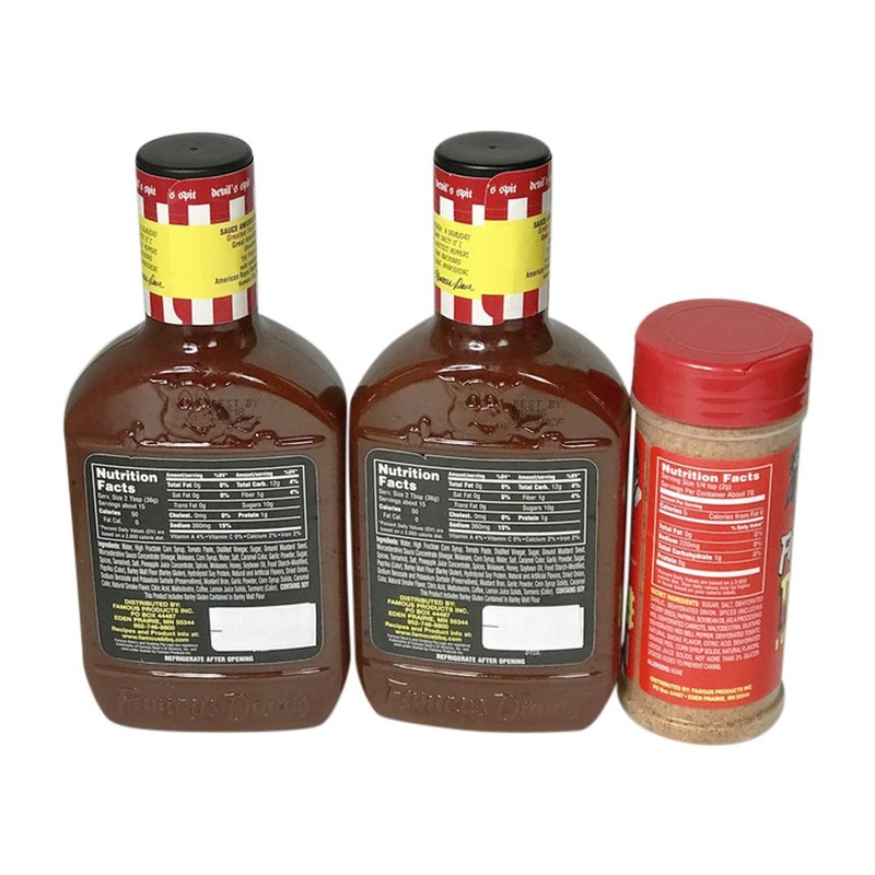 Famous Dave's BBQ Sauce, Devil's Spit 19 Oz (2-Pack) Bundled