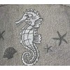 tex family Sea Seahorse Towel Set Taupe