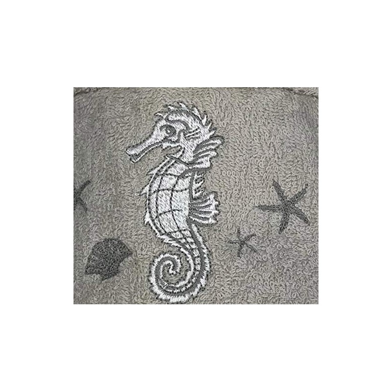 tex family Sea Seahorse Towel Set Taupe