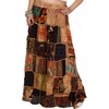 Exotic India Long Dori Gujarati Skirt with Patch Work