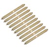 uxcell 4x38mm Hanger Bolts, 24pcs Double Ended Self-Tapping Thread Wood