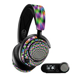 MightySkins Glossy Glitter Skin Compatible with SteelSeries Arctis Nova Pro - Hypnosis | Protective, Durable High-Gloss Glitter Finish | Easy to Apply, Remove, and Change Styles | Made in The USA