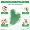 Natural Gua Sha Stone Jade 100% Natural Stone Heart Shape
