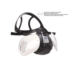 Dräger X-plore Pure P3 Bayonet Filters, Replacement Particle Filters Protecting against Asbestos, Wood Dust and Metal Dust (6 Filters)