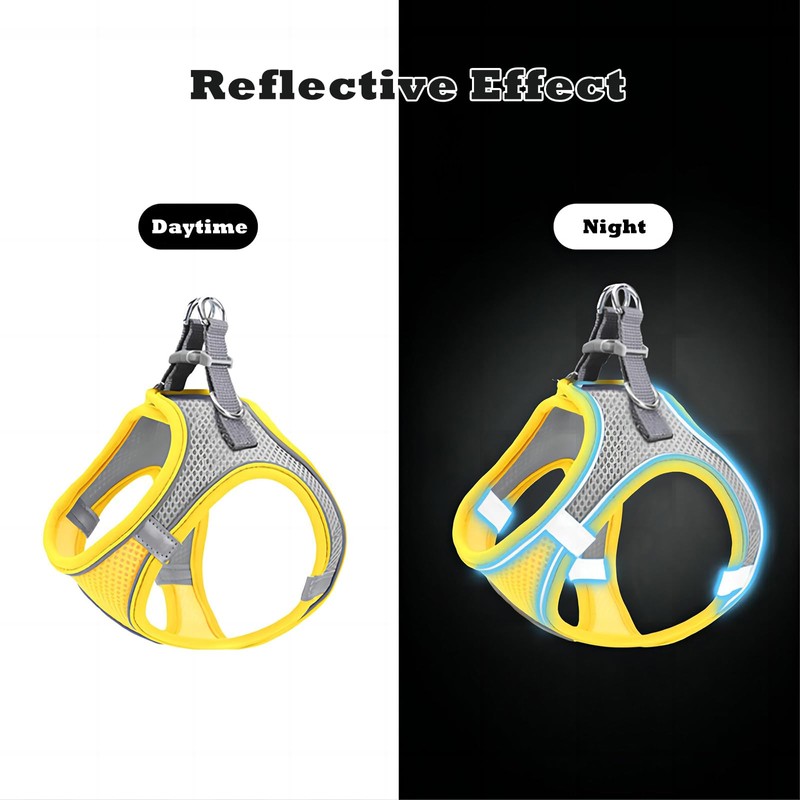 GIAPINST Dog & Cat Harness, Step-in Reflective Breathable Mesh Vest
