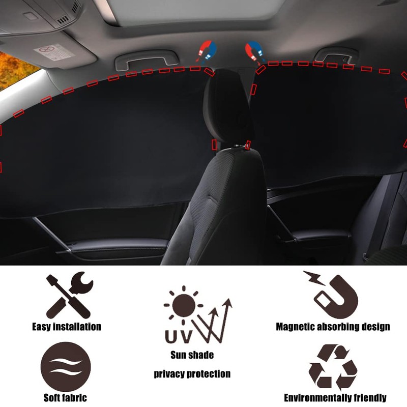 XCBYT Car Window Shades - 4 Pack Car Window Covers