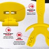 SAFEJAWZ Yellow Football Mouth Guard, Sports Lip Guard with Connected