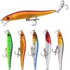 QBDIANGEN 5 Pcs Fishing Lures Set Hard Plastic Body Artificial