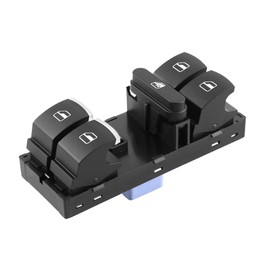 JIULAN Window Switch, Electric Window Switch, Rocker Switch, Black, Manual, ABS Plastic