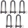 Sunload AISI 316 V4A Shackle Straight Long Shape Stainless Steel,