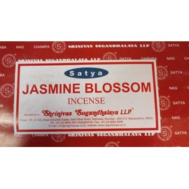 Satya Sai Baba Jasmine Blossom Nag Champa Räucherstäbchen (15 Sticks)