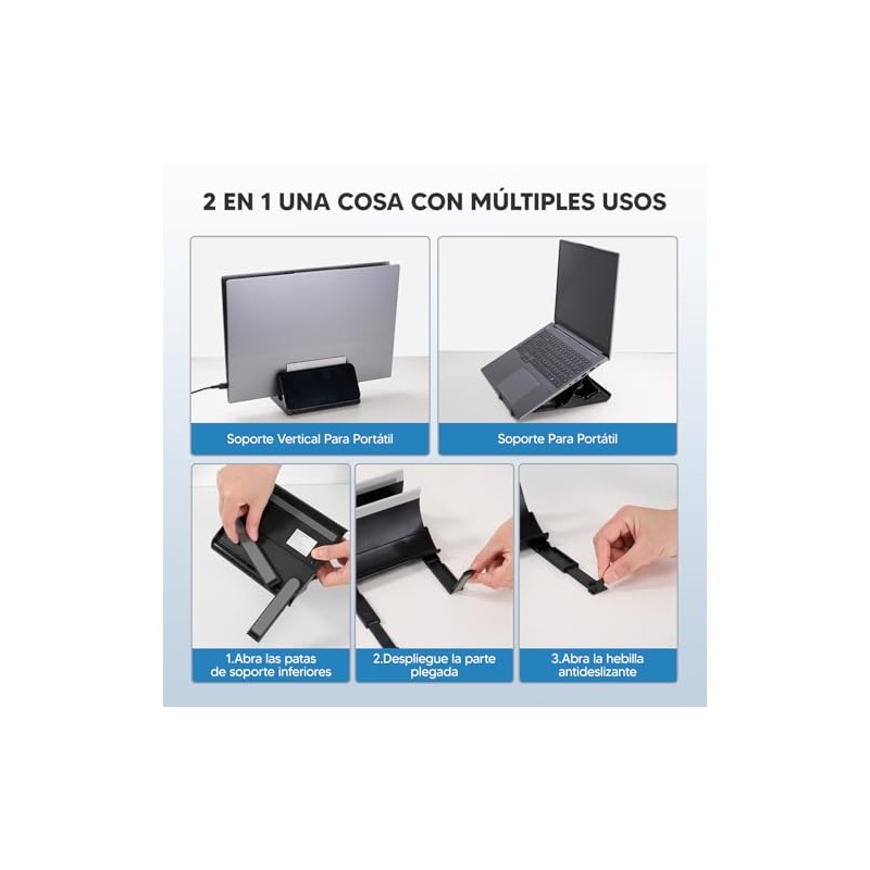 4 En 1 Soporte Vertical Para Laptop, Soporte Para Laptop