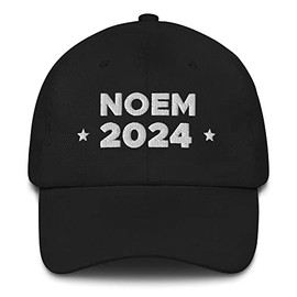 Hogue WS LLC Kristi Noem 2024 Hat (Embroidered Dad Cap) 2024 Presidential Election Candidate Black