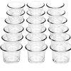 Hosley 2.5 Inch Diameter Clear Glass Oyster Tea Light Holders