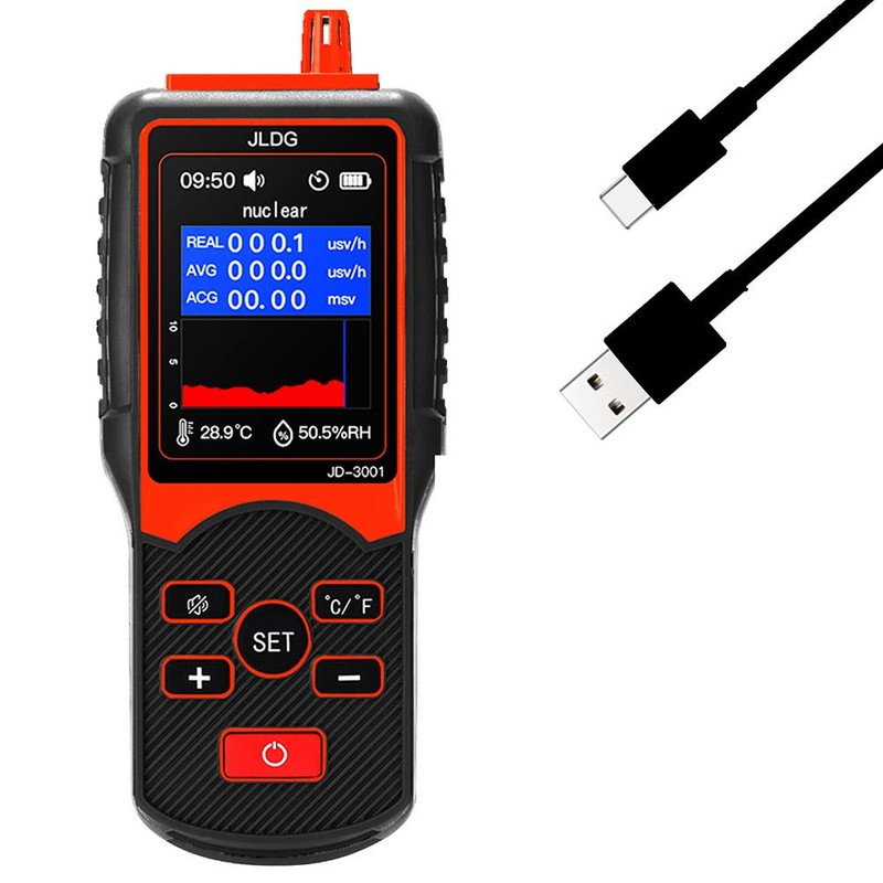 Nuclear Radiation Detector Dosimeter Professional Geiger Counter Radiation Detector Portable