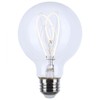 Satco S11528 LED Bulb, 6W (60W Eq), G25 Vintage Globe,