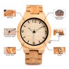 BOBO BIRD D27 Men's Bamboo Wooden Watch Numeral Scale Large
