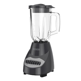 BLACK+DECKER Countertop Blender with 6-Cup Glass Jar, 10-Speed Settings