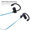 LALAFINA Ear Hook Earphone with Microphone Stereo Headset Black and