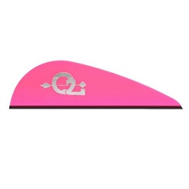Q2i VANES Predator-X-Precision Performance Archery Accessories with Tri-Fusion Vane Adhesion Technology for Arrow Fletching and Arrow Fletching Vanes, Ideal for Archery Enthusiasts (Neon Pink)