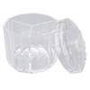 Cotton Swab Holder with Lid Clear Dust Proof Waterproof 3