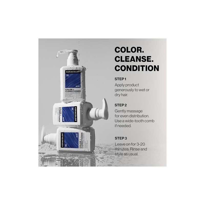 Keracolor Color + Clenditioner, 12oz (Blue)