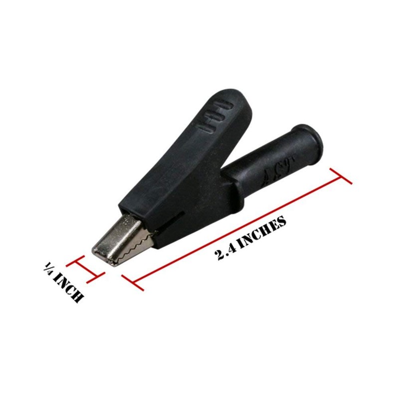 AST Labs Test Lead Banana Plug Stackable to Alligator Clip