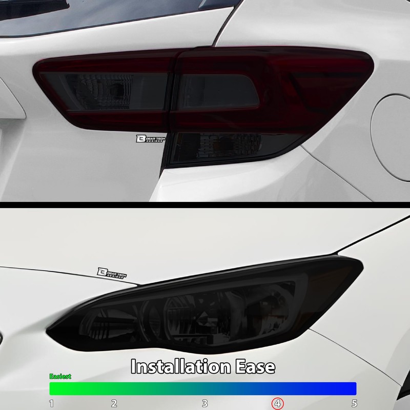 BOGAR TECH DESIGNS Full Headlight Taillight Tint Kit Cover Compatible