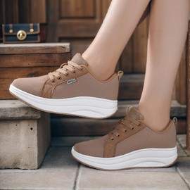 Roltte - Zapatos para caminar para mujer, con cojín de aire, zapatos de enfermera, antideslizantes, calcetines de trabajo, tenis de servicio de alimentos, tenis de plataforma, cómodos zapatos ligeros,