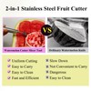 KDHCitch 2Pcs Watermelon Cutter Slicer Tool, Stainless Steel Fruit Cutter,