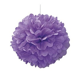 Unique Party 63202 - 40cm Purple Tissue Paper Pom Pom Party Decoration