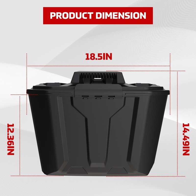 XUTVOTOR Can Am Defender Removable Storage Bin, Passenger Underseat Storage