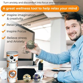 NINOSTAR Squishy Balls 2 Packs- Pop Fidget Toy, Stress Relief Fidget, Stress Ball Use for Play/ Decor/ Improve Concentation and Focus [Super Soft] Pack of 2 - 6 Balls