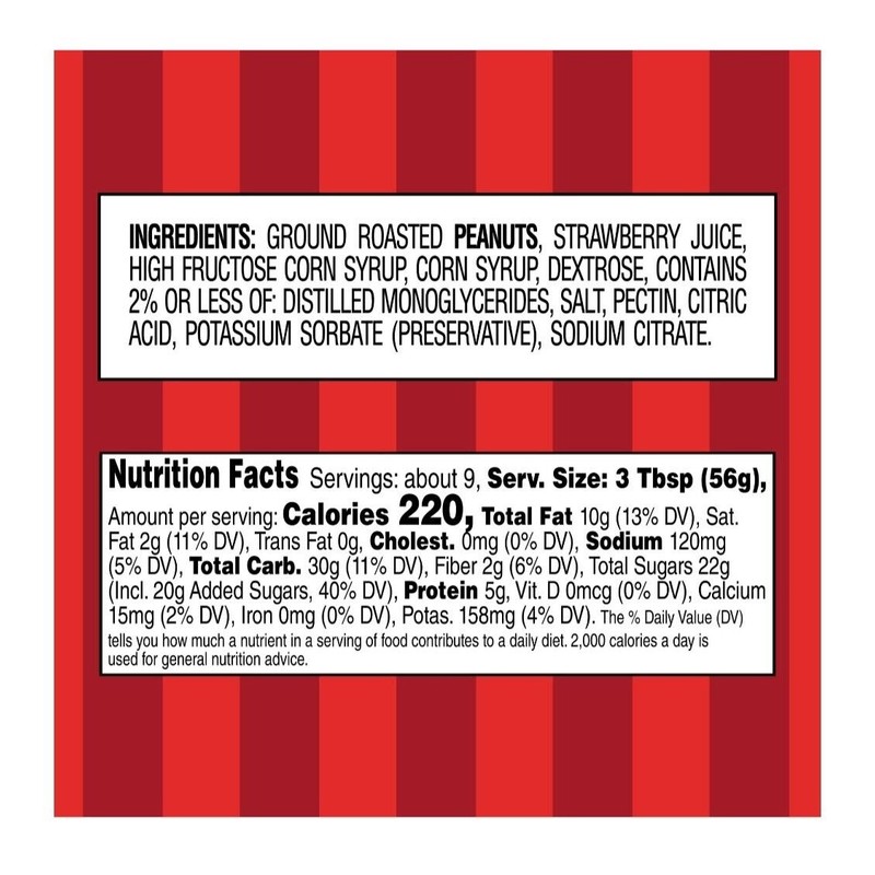 Smucker's Goober Peanut Butter and Strawberry Jelly Stripes, 18 Ounce