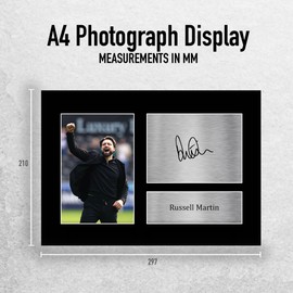 HWC Trading Russell Martin Southampton Gifts Printed Signed Autograph Picture for Football Fans and Supporters - A4