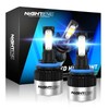 NIGHTEYE H11 Led Headlight Bulb 72W 9000LM,High Lumens LED Kit,6500K