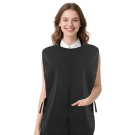 DOPENSPI Unisex Cobbler Apron, Adjustable Art Smock Apron with 2 Pockets Cleaning Aprons Vest for Women Men Fast Drying Polyester