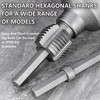 2pcs Integrated Internal & External Pipe Threading Tool with 1/2''