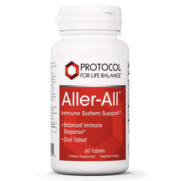 Protocol Aller-All - Immune and Respiratory Support and Defense - Vitamins and Minerals - 60 Tabs