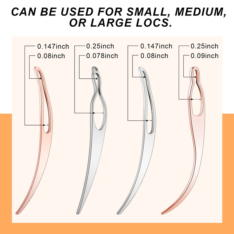 4 Pieces Sisterlock Retighten Tool, Dreadlock Tool for Hair, Dreadlock