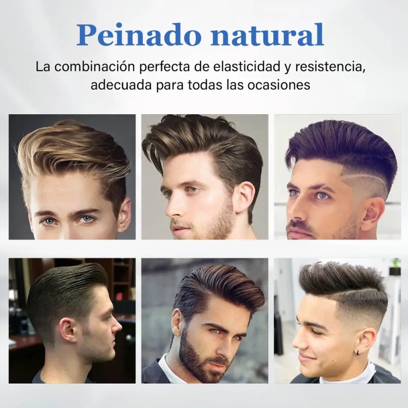 Cera Para Peinar Fijación Duradera Look Natural Anti Grasa