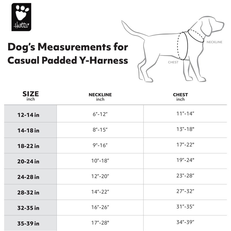 Hurtta Casual Padded Dog Y-Harness, Heather, 18 in