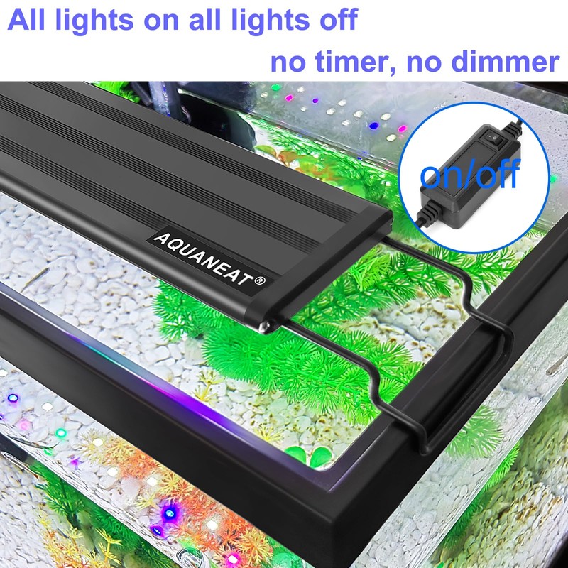 AQUANEAT LED Aquarium Light Full Spectrum 12 Inch Fish Tank