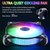 DS LED Case Fans 120mm 6 Pack Case Cooling LED