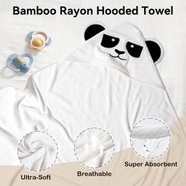 BubblePanda Rayon Made from Bamboo Baby Bath Towel