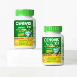 Cenobis Galleria Kids Zinc Immune Gummies Orange Flavor 60 Gummies, 2 x 60 Days Supply / 갤러리아 키즈 아연 면역 구미젤리 오렌지맛 60구미 2개 60일분