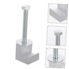 Zerodeko 10pcs Aluminum Clamps for Truck Toolbox Mounting Silver Tie