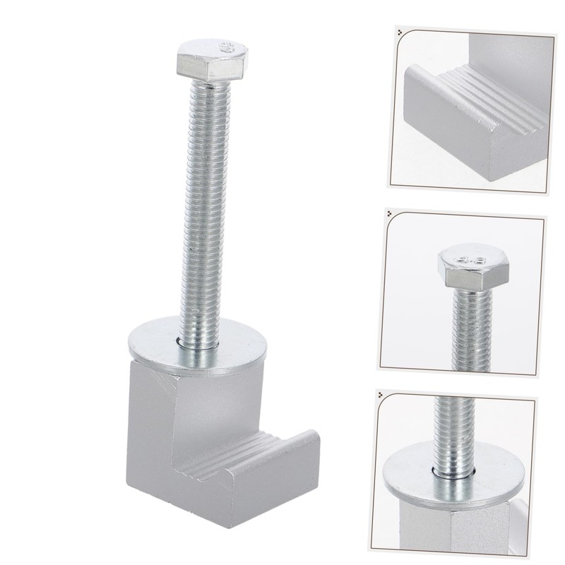 Zerodeko 10pcs Aluminum Clamps for Truck Toolbox Mounting Silver Tie