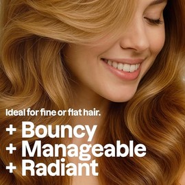 Champú de volumen natural para cabello fino y fino: VERIFICADO por EWG, hipoalergénico y probado por dermatólogos - Fórmula rica en volumen y súper ho