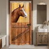Riyidecor Stall Half Rv Horse Shower Curtain 36Wx72H Inch Rustic